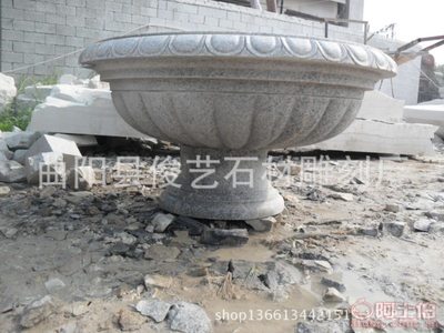 匠心传承，石韵生辉 曲阳县俊艺石材精雕大理石花盆，打造庭院艺术